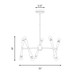 Ten Light Chandelier (M100128MBK)