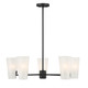 Meridian - M100130MBK - Five Light Chandelier - Matte Black