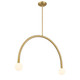 Meridian - M100132NB - LED Chandelier - Natural Brass