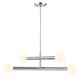 Meridian - M100133CH - LED Chandelier - Chrome