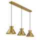 Three Light Linear Chandelier (M100134NB)