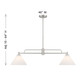 Two Light Chandelier (M100136BN)