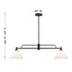 Two Light Linear Chandelier (M100136MBK)