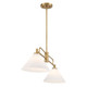 Two Light Linear Chandelier (M100136NB)