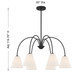 Six Light Chandelier (M100138MBK)