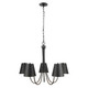 Meridian - M100142MBK - Five Light Chandelier - Matte Black