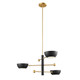 Three Light Chandelier (M100143MBKNB)