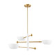 Three Light Chandelier (M100143WHNB)