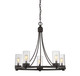 Meridian - M10018ORB - Five Light Chandelier - Mchan - Oil Rubbed Bronze