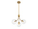 Mchan Three Light Chandelier (M10057NB)