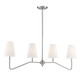 Mchan Four Light Chandelier (M10078BN)
