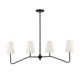 Meridian - M10078ORB - Four Light Linear Chandelier - Mchan - Oil Rubbed Bronze