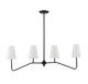 Mchan Four Light Linear Chandelier (M10078ORB)