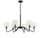 Six Light Chandelier (M10092MBK)