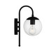 Moutd One Light Outdoor Wall Lantern (M50030BK)