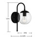 Moutd One Light Outdoor Wall Lantern (M50030BK)