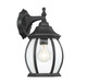 Meridian - M50053BK - One Light Outdoor Wall Lantern - Black