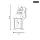 One Light Outdoor Wall Lantern (M50056BK)