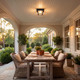 One Light Outdoor Flush Mount (M50058BK)