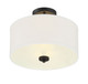 Msemi Two Light Semi-Flush Mount (M60008MBK)