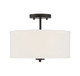 Msemi Two Light Semi-Flush Mount (M60008MBK)