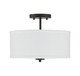 Msemi Two Light Semi-Flush Mount (M60008MBK)