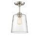 Meridian - M60010BN - One Light Semi-Flush Mount - Msemi - Brushed Nickel