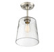 Msemi One Light Semi-Flush Mount (M60010BN)