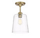 Msemi One Light Semi-Flush Mount (M60010NB)