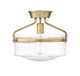 Msemi One Light Semi-Flush Mount (M60011NB)