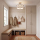 Msemi Two Light Semi-Flush Mount (M60015PN)