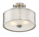 Msemi Two Light Semi-Flush Mount (M60016BN)