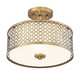 Msemi Two Light Semi-Flush Mount (M60016NB)