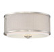 Meridian - M60018BN - Three Light Flush Mount - Mflus - Brushed Nickel