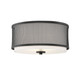 Meridian - M60018MBK - Three Light Flush Mount - Mflus - Matte Black