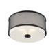Mflus Three Light Semi-Flush Mount (M60018MBK)