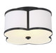 Msemi Three Light Flush Mount (M60020CBZ)