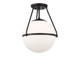 Msemi One Light Semi-Flush Mount (M60054MBK)