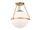 Msemi One Light Semi-Flush Mount (M60054NB)