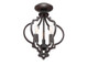 Msemi Three Light Semi-Flush Mount (M60055ORB)