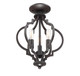 Msemi Three Light Convertible Semi-Flush/Pendant (M60055ORB)