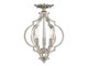 Meridian - M60055PN - Three Light Semi-Flush Mount - Msemi - Polished Nickel
