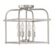 Meridian - M60061BN - Four Light Semi-Flush Mount - Brushed Nickel
