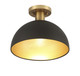 One Light Semi-Flush Mount (M60071MBKNB)
