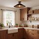 One Light Semi-Flush Mount (M60074MBK)