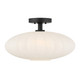 Meridian - M60075MBK - One Light Semi-Flush Mount - Matte Black
