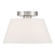 Meridian - M60077BN - One Light Semi-Flush Mount - Brushed Nickel