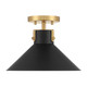 One Light Semi-Flush Mount (M60078MBKNB)