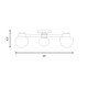 Three Light Semi-Flush Mount (M60079MBKNB)