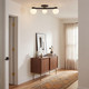 Three Light Semi-Flush Mount (M60079MBKNB)